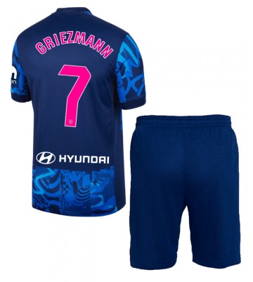 Atletico Madrid Antoine Griezmann #7 Tredje Kläder Barn 2024-25 Kortärmad (+ Korta byxor)